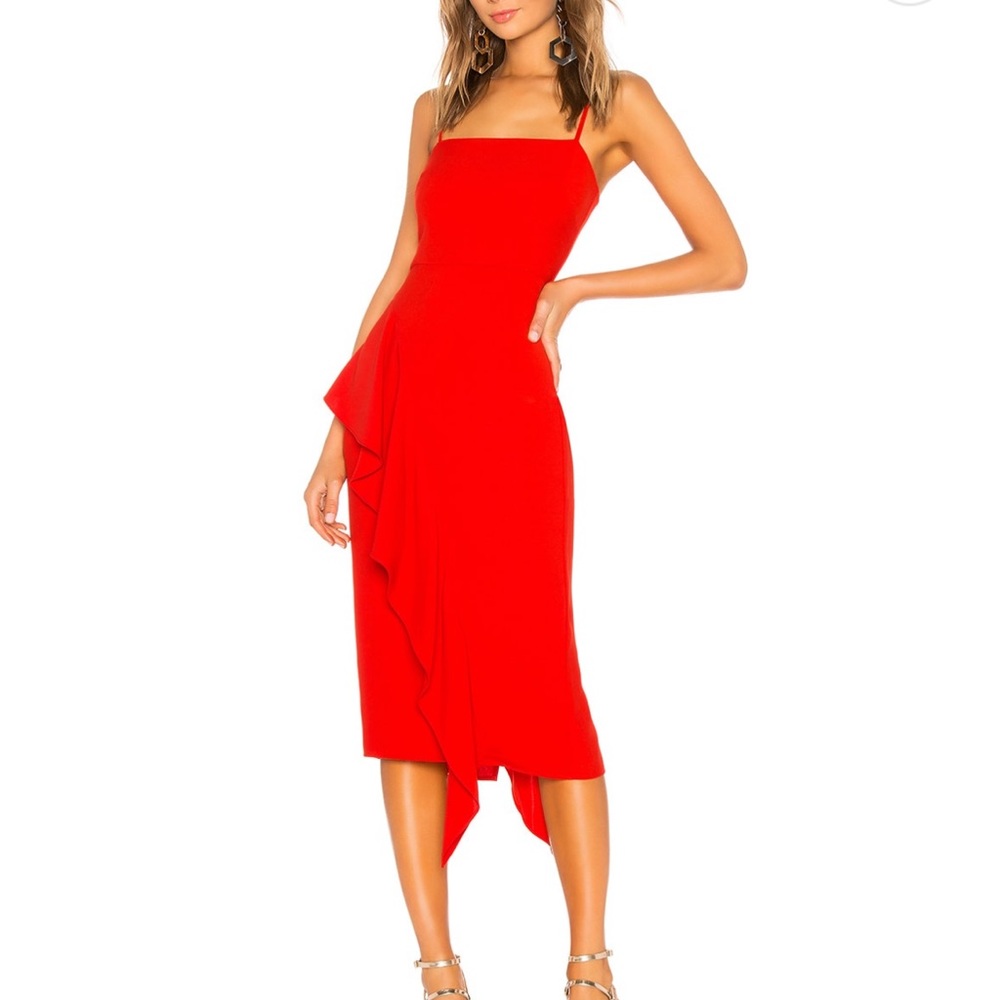 Lovers & Friends Red Midi Dress